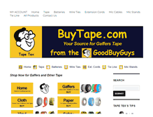 Tablet Screenshot of buytape.com
